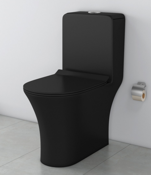 Զուգարան AGOSTO-BLACK P TRAP GLOSSY 1009 153