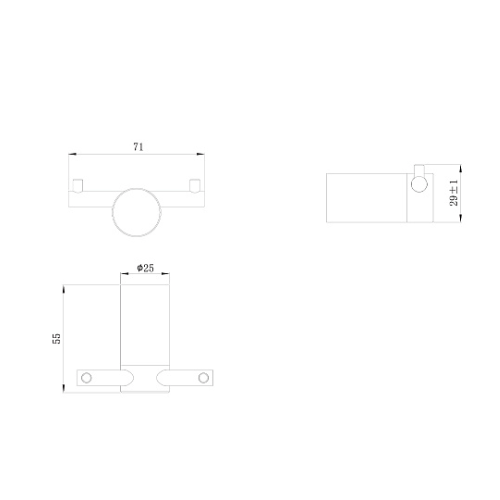 Բաղնիքի կախիչ Raiber prem RPB-80005,սև