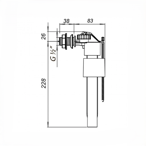 Կոնք. ջրի բացթողման և ջրալցման հանգ. Абк-05