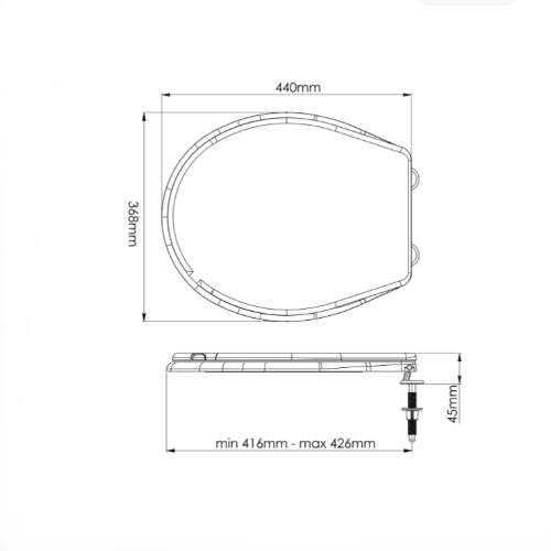 Կոնքամանի կափարիչ NOVA