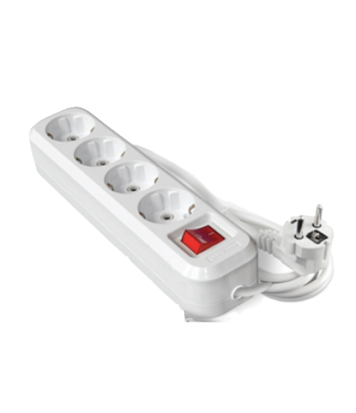 Երկարացման լար 4տեղ 2մ  անջատիչով