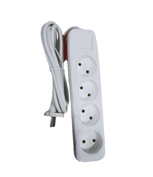 Երկարացման լար 4տեղ 2մ  անջատիչով