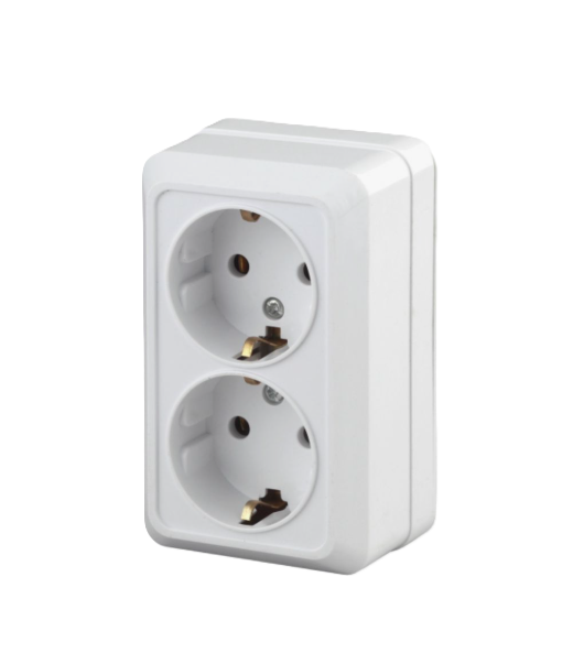 Վարդակ 2տ արտաքին հողանցումով