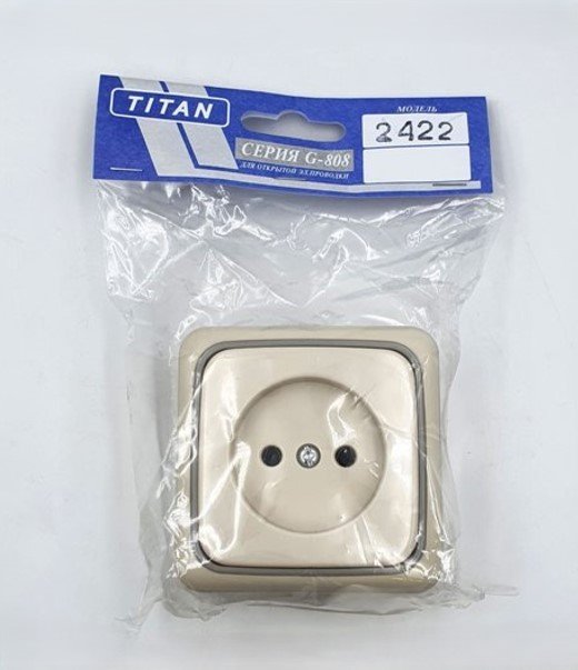 Վարդակ TITAN բեժ 2422