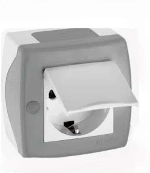 Վարդակ կափարիչով պատի TITAN 2425