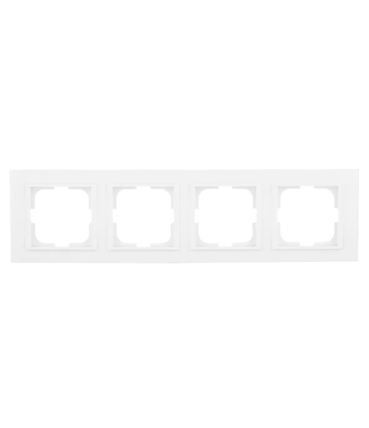 Վարդակի շրջանակ 4տ.  սպիտակ OVIVO 