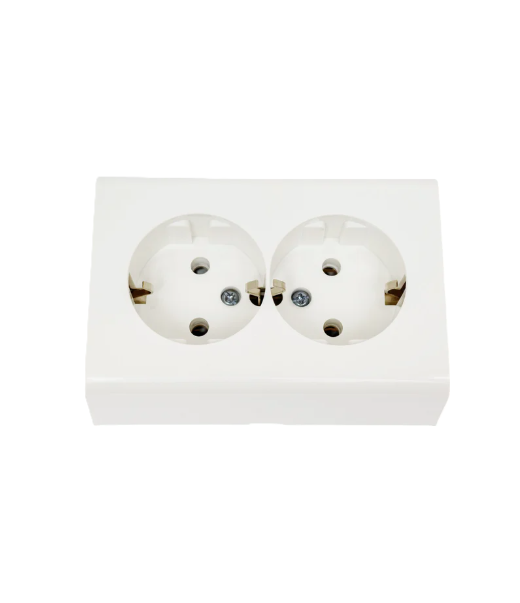 Վարդակ 2տ. հողանց.  պատի վրայի OVIVO 