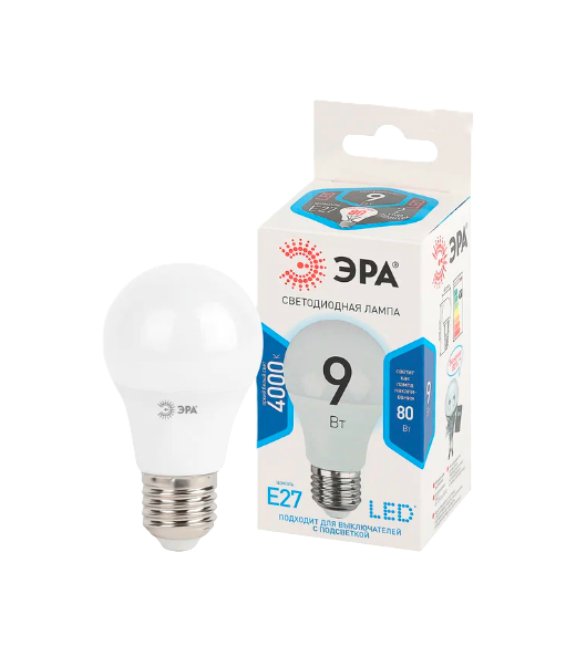 Լամպ P45-9W E27 4000k ԷՌԱ լեդ 310