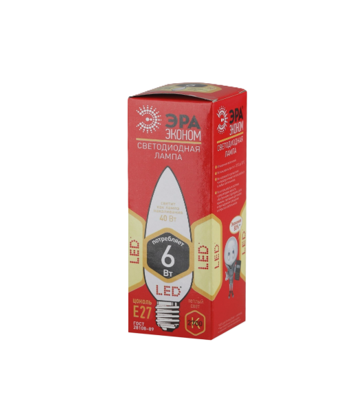 Լամպ B35-6W E27 ECO լեդ 127