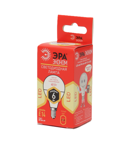 Լամպ P45-6W E14 ECO լեդ 