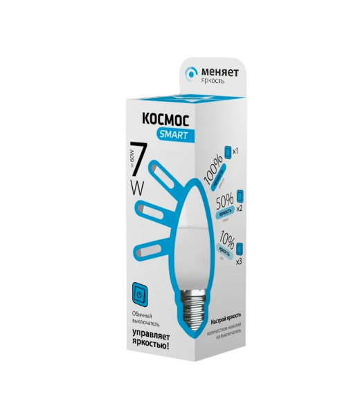 Լամպ լեդ 7W E14 4500K CN Kosmos Smart