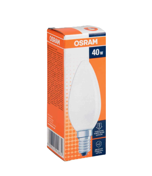 Լամպ 40V E14 OSRAM ջահի մատվի