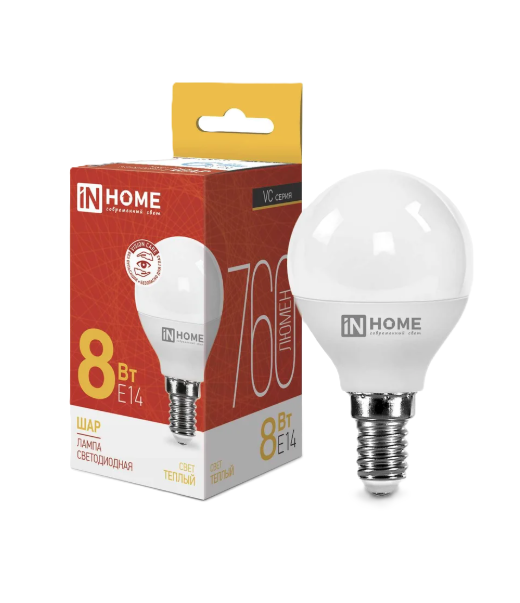 Լամպ LED -R63-8w E14 3000K  600 lm in home