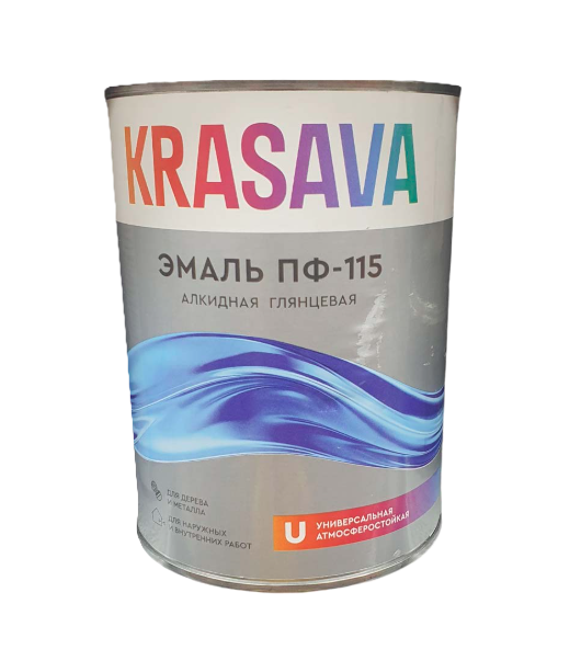 Ներկ էմալե սպիտակ 2.7կգ. PF-115 Krasava  